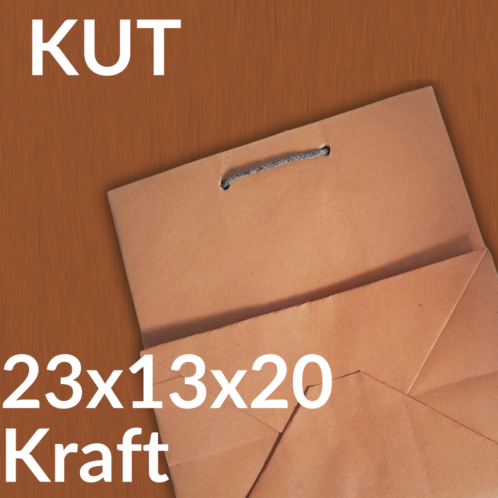 KUT Paper Bag NBK 23x13x20 Kraft