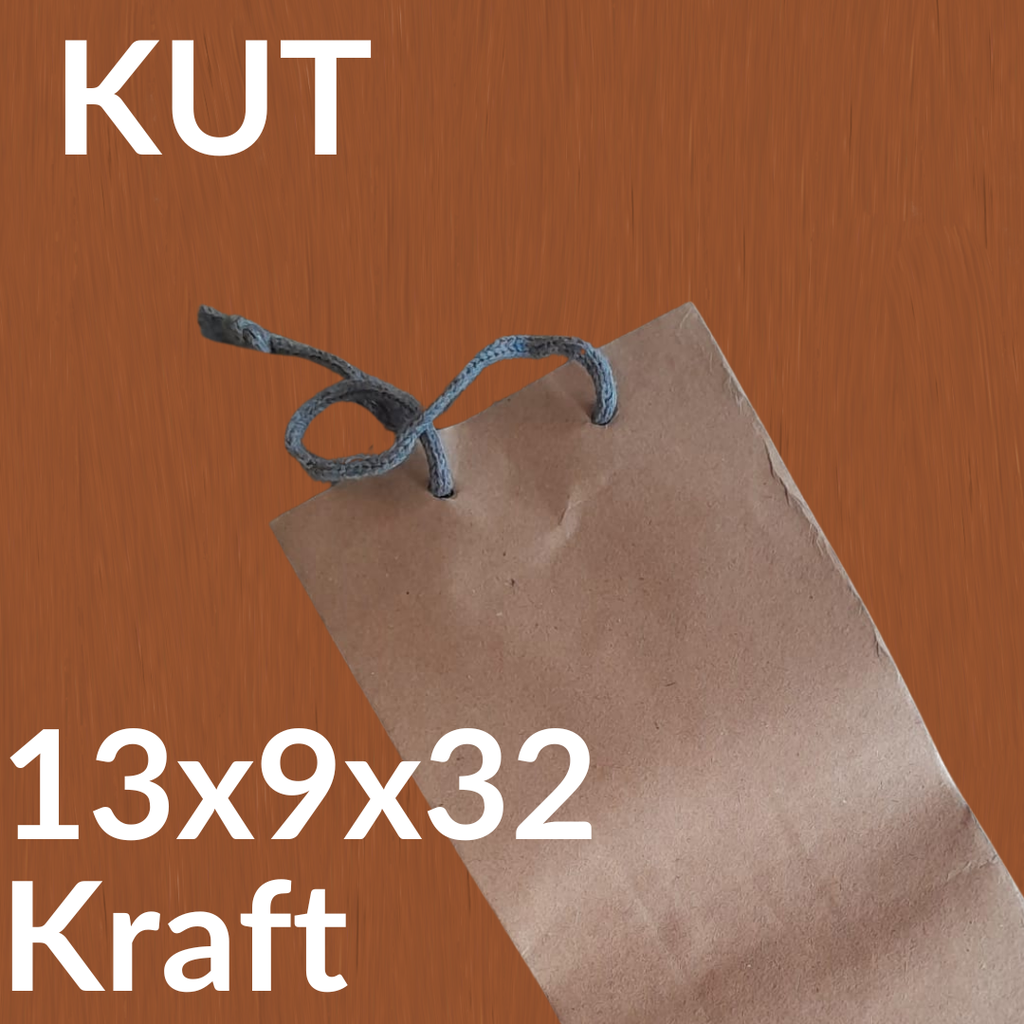 KUT Paper Bag BOTOL 13x9x32 Kraft