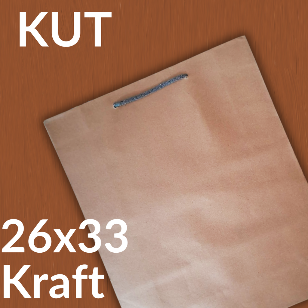 KUT Paper Bag 26x33 Kraft