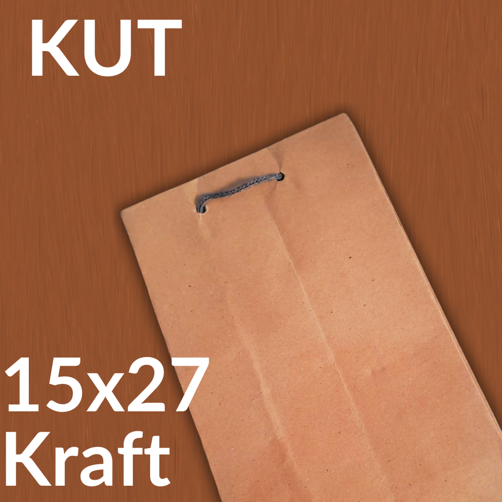 KUT Paper Bag 15x27 Kraft