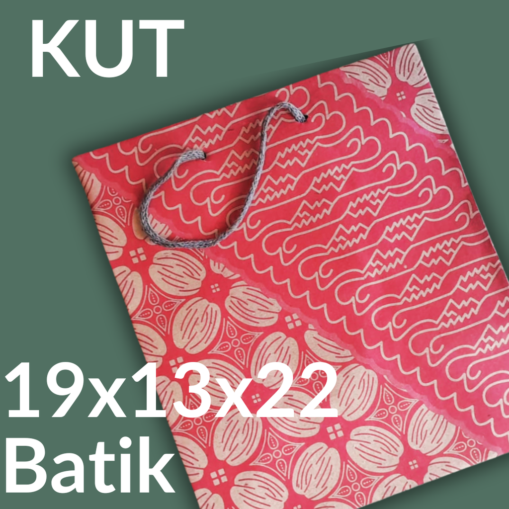 KUT Paper Bag R5 19x13x22 Batik