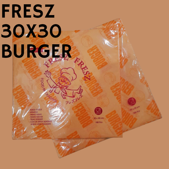 FRESZ Kertas Letto 30x30 Burger Pak(100)