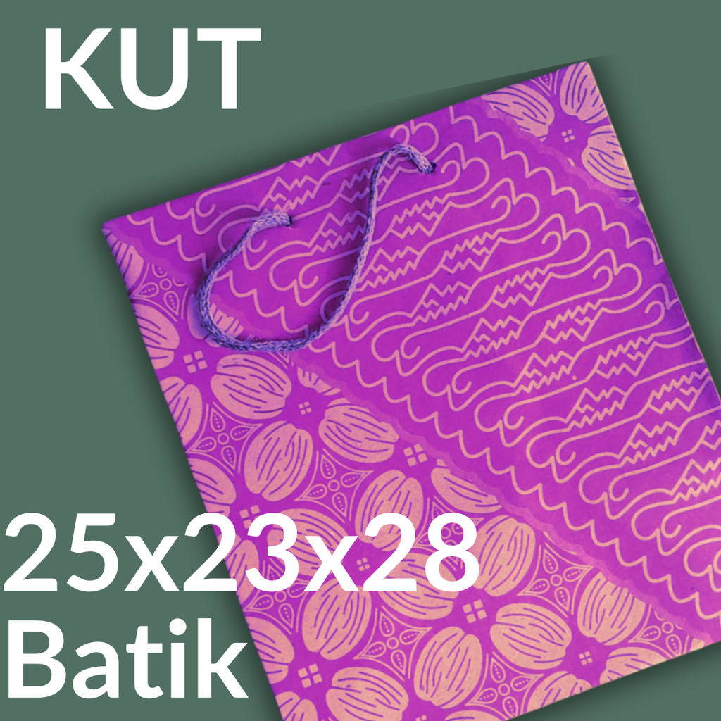 KUT Paper Bag R10 25x23x28 Batik