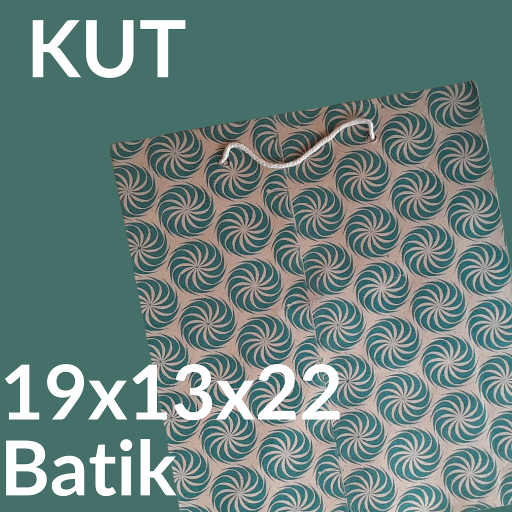 KUT Paper Bag R8 22x18x22 Batik