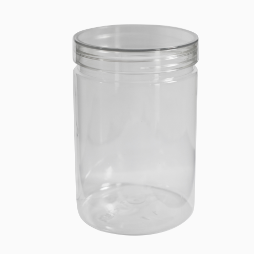 SMS Jar Cylinder 750ml + Tutup Pet Bening