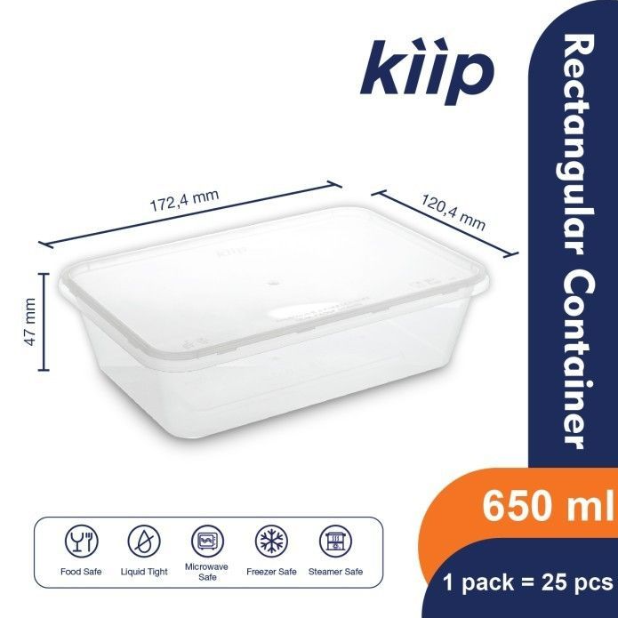 KIIP Thinwall 650ml Rectangle