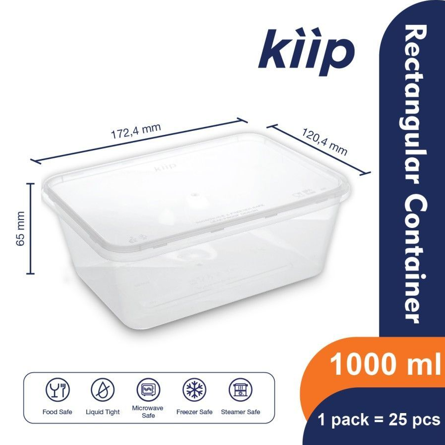 KIIP Thinwall 1000ml Rectangle