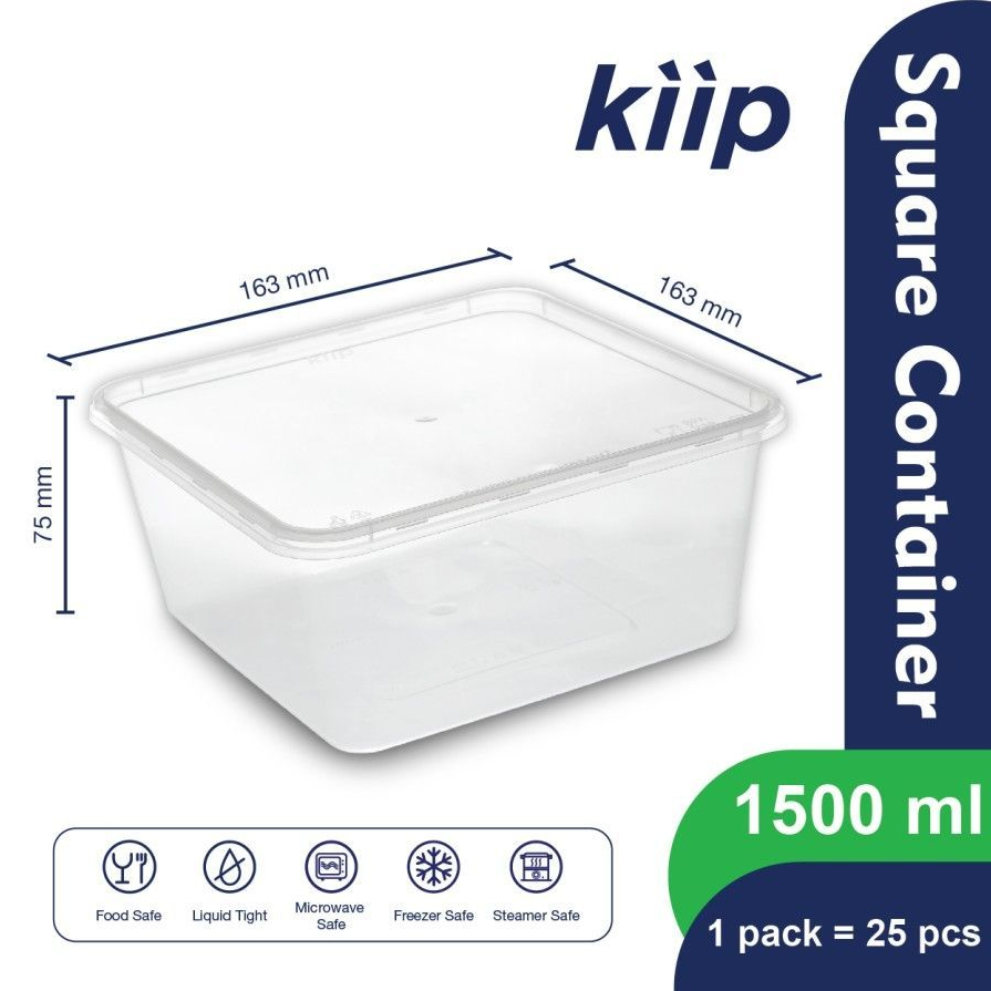 KIIP Thinwall 750ml Square