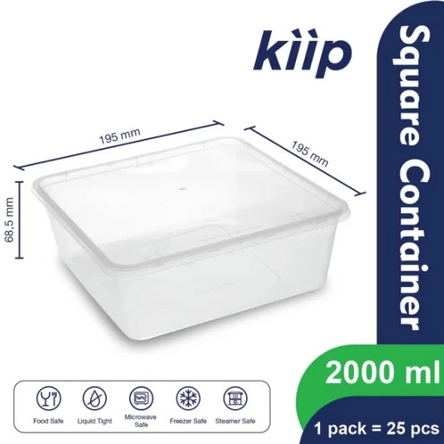 KIIP Thinwall 2000ml Square