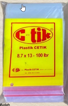 Ctik/Cetik Klip 8.7x13 30mic Pak(100)