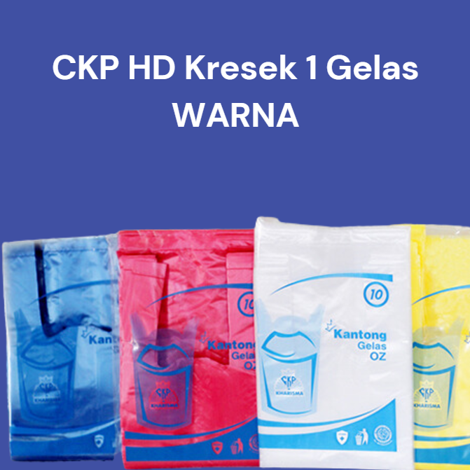 CKP HD Kresek 1 Gelas Warna Pak(50)