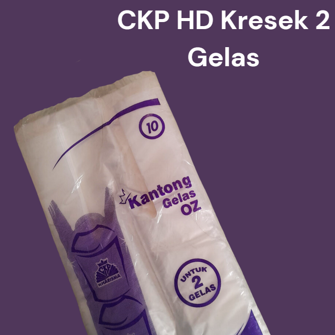 CKP HD Kresek 2 Gelas Ungu Pak(30)