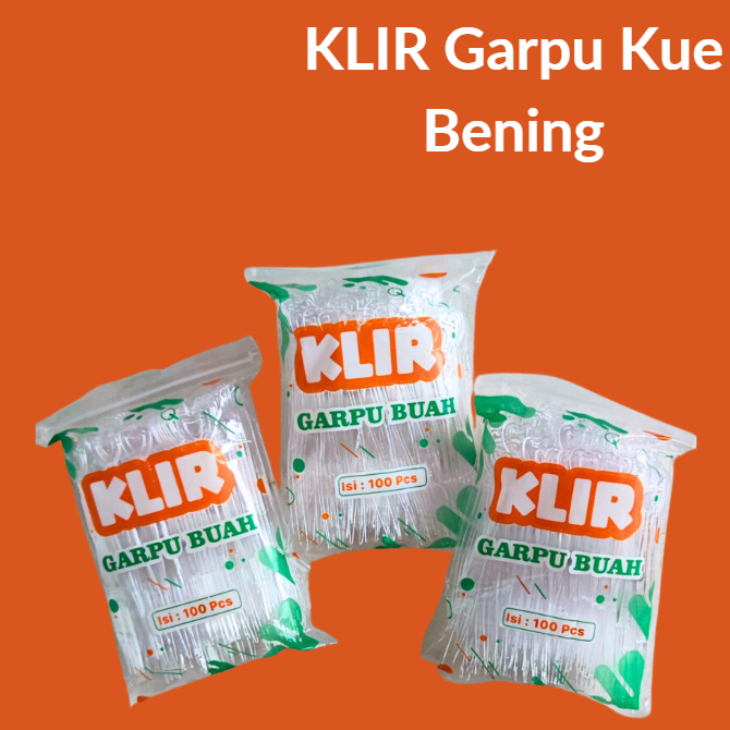 KLIR Garpu Kue Bening Pak(100)