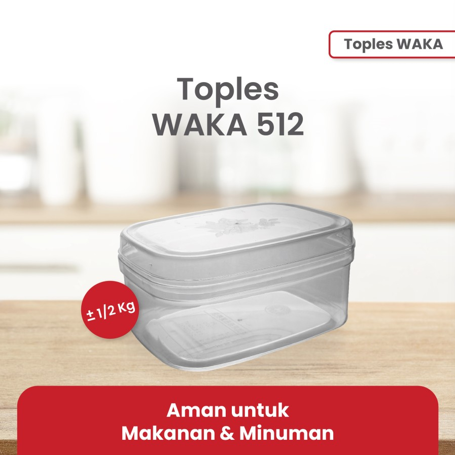 WAKA Toples Kue Mika 512 1/2kg