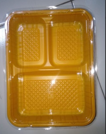 INTERPACK Bento Sekat 3 RTR 223 Kuning