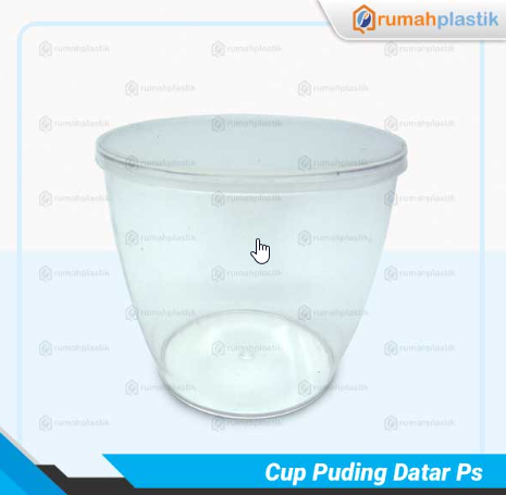 PLU Cup Puding Datar PS 140ml + Tutup