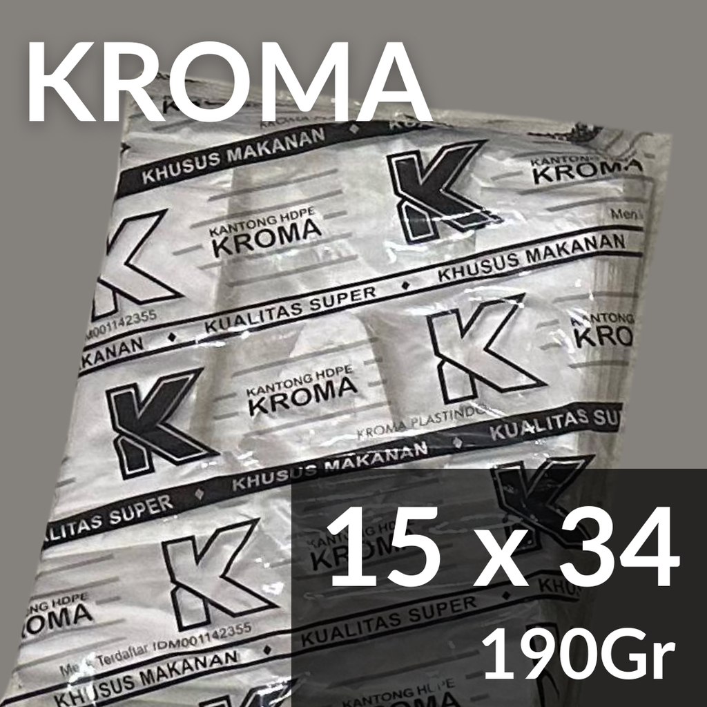 KROMA Kresek 02x15x34 Natural Hitam Pak(96)