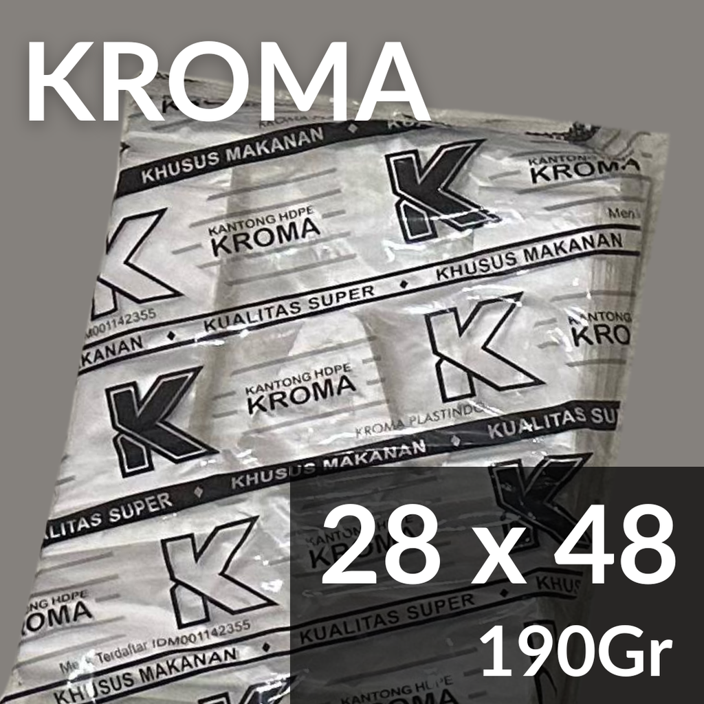 KROMA Kresek 02x28x48 Natural Hitam Pak(36)