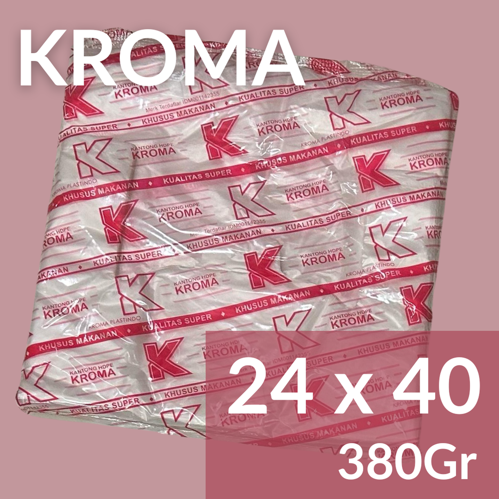 KROMA Kresek 02x24x40 Natural Merah Pak(122)