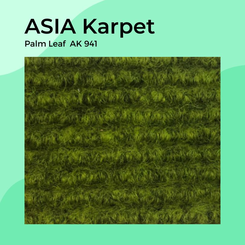 ASIA Karpet AK941 Hijau Lumut Palm Leaf Rol(30)