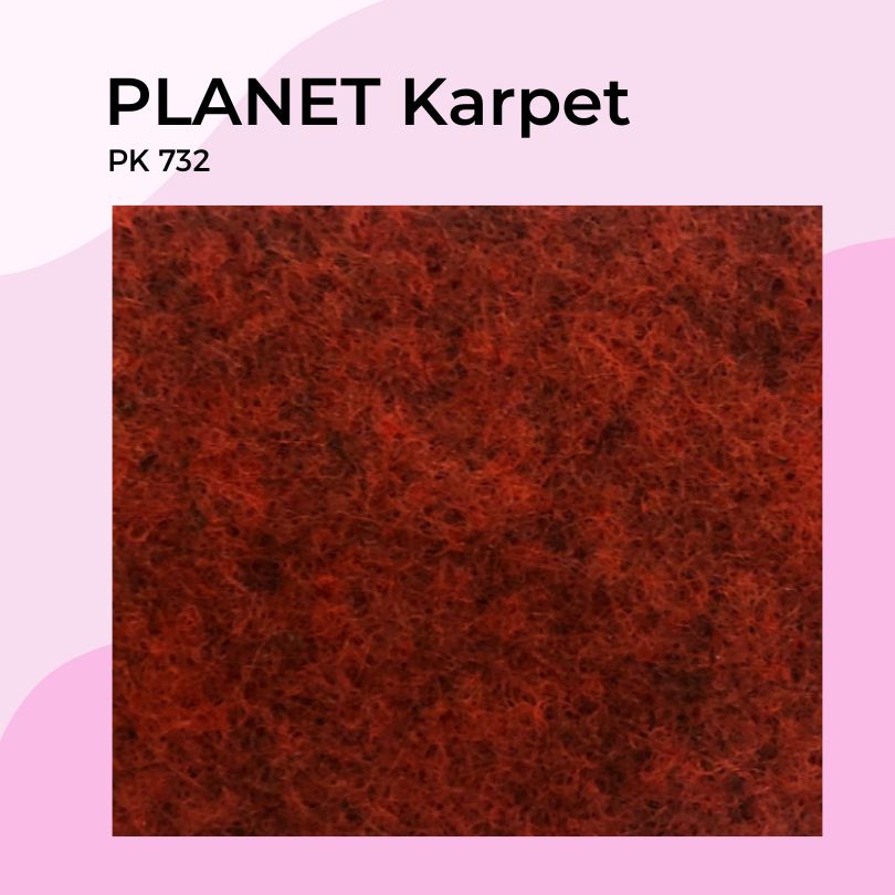 PLANET Karpet PK732 Merah Rol(30)