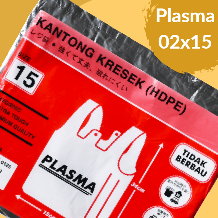 PLASMA Kresek 02x15x34 Hitam Pak(50)