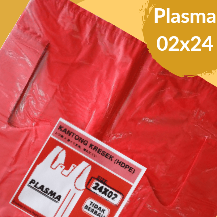 PLASMA Kresek 02x24x40 Merah Pak(50)