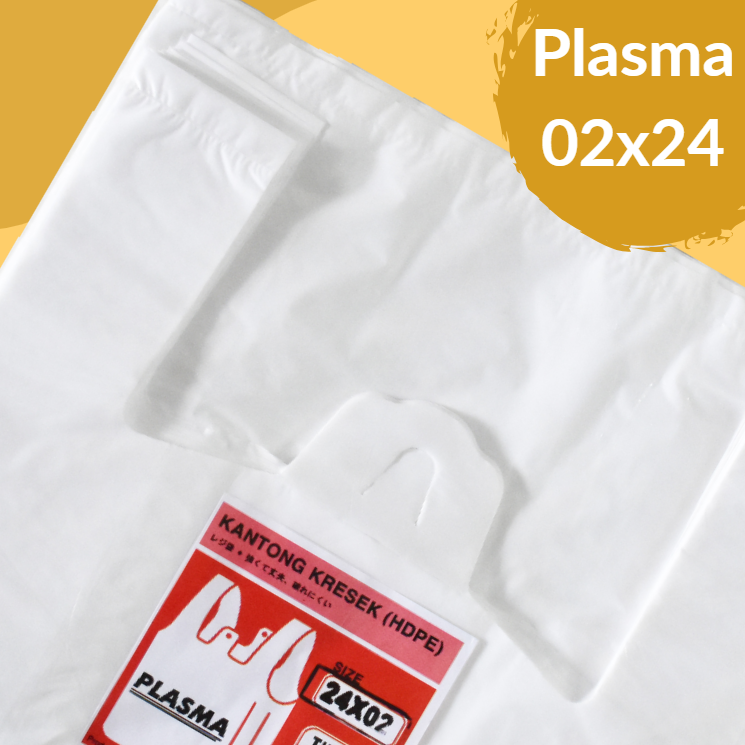 PLASMA Kresek 02x24x40 Putih Pak(50)