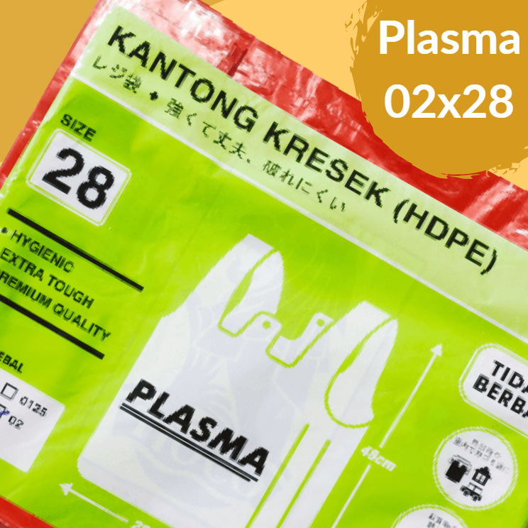 PLASMA Kresek 002x28x48 Merah Pak(50)