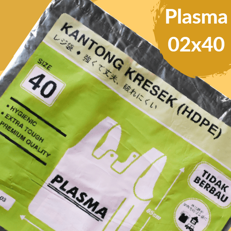 PLASMA Kresek 002x40x65 Hitam Pak(50)