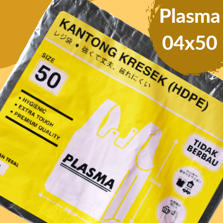 PLASMA Kresek 004x50x75 Hitam Pak(20)