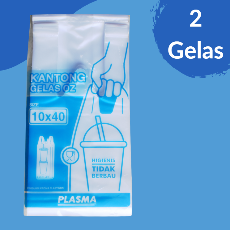 PLASMA Kresek Gelas 02x10x40 isi 2 Pak(50)