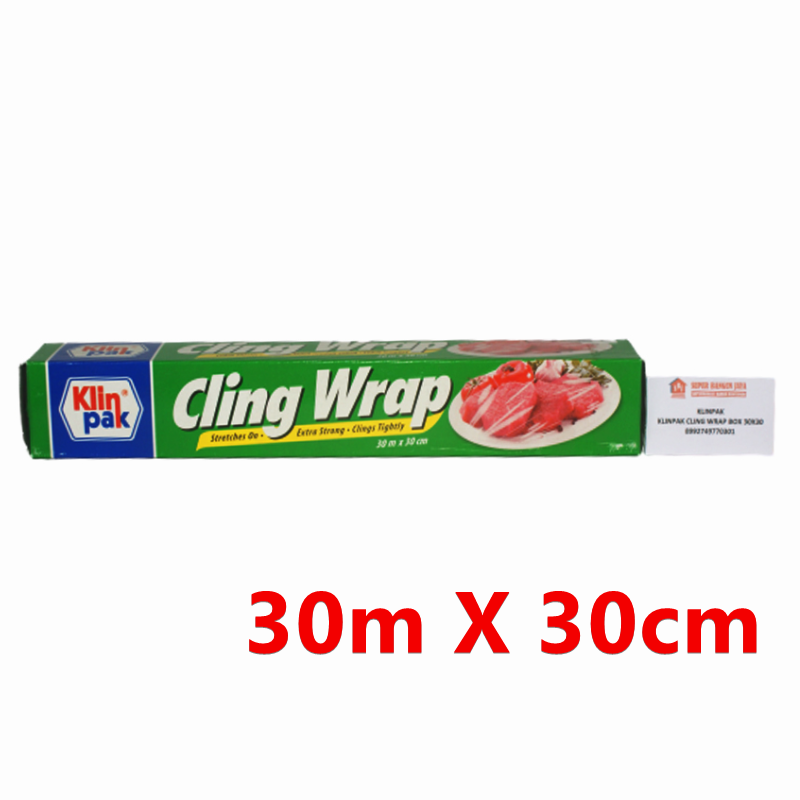 KLINPAK CLING WRAP 30mx30cm Box Cutter