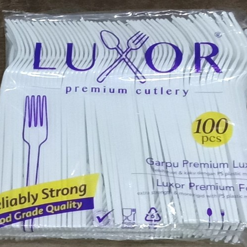 LUXOR PS Garpu Makan Putih Pak(100)