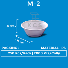 KCS Styrofoam Mangkuk M2 D120x48mm