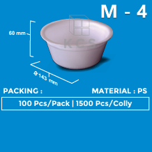 KCS Styrofoam Mangkuk M4 D143x67mm