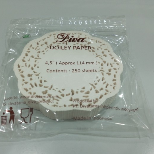 DIVA Alas Tar Paper Doyleys 4.5 Putih Pak(250)