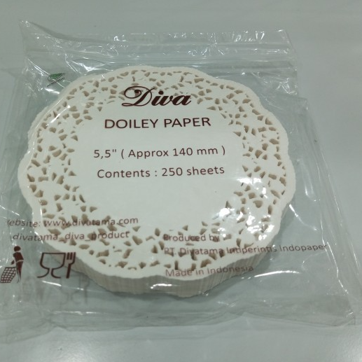 DIVA Alas Tar Paper Doyleys 5.5 Putih Pak(250)