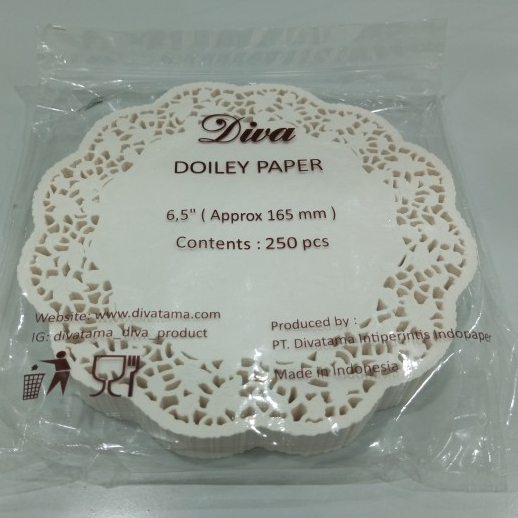 DIVA Alas Tar Paper Doyleys 6.5 Putih Pak(250)