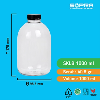 Botol SKLB 1000ml + Tutup Amdk 30