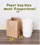 SHK.Paperbag 14x14x20 Coklat Kraft Pak(12)