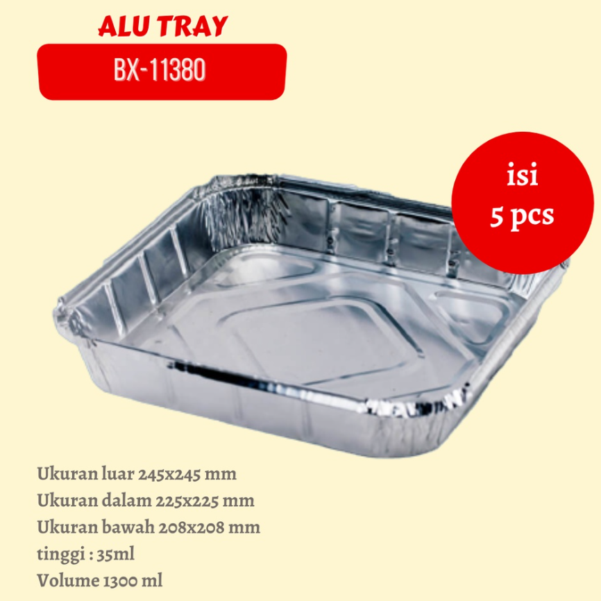 BEST FRESH Alu Tray BX-11380 Square