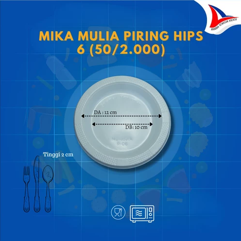 MULIA HIPS Piring 6 uk 12