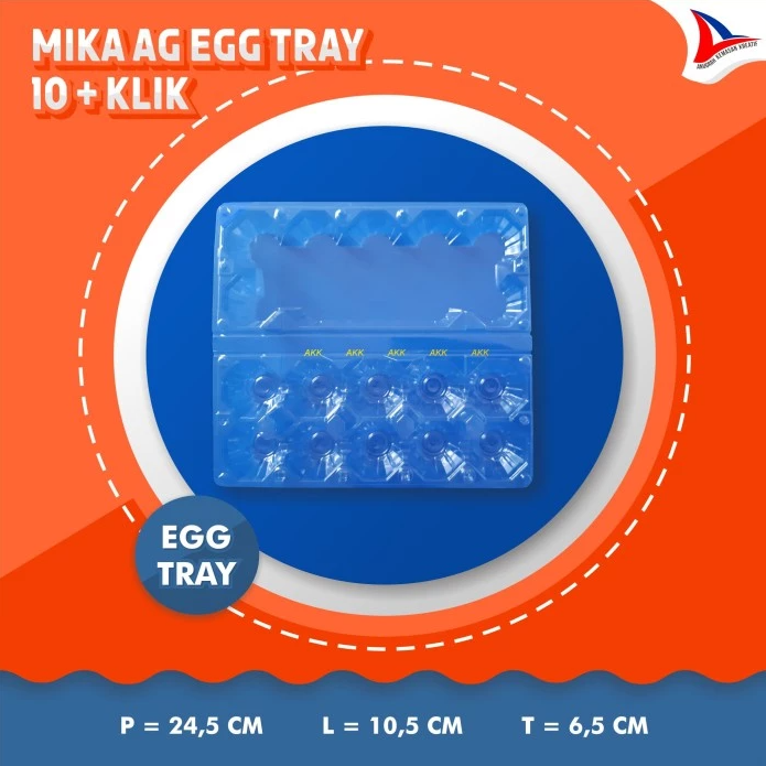 AG Tray Telur Egg Tray isi 10 Kancing