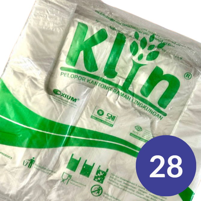 KLIN Oxium Kresek 002x28x50cm Natural Pak(30)