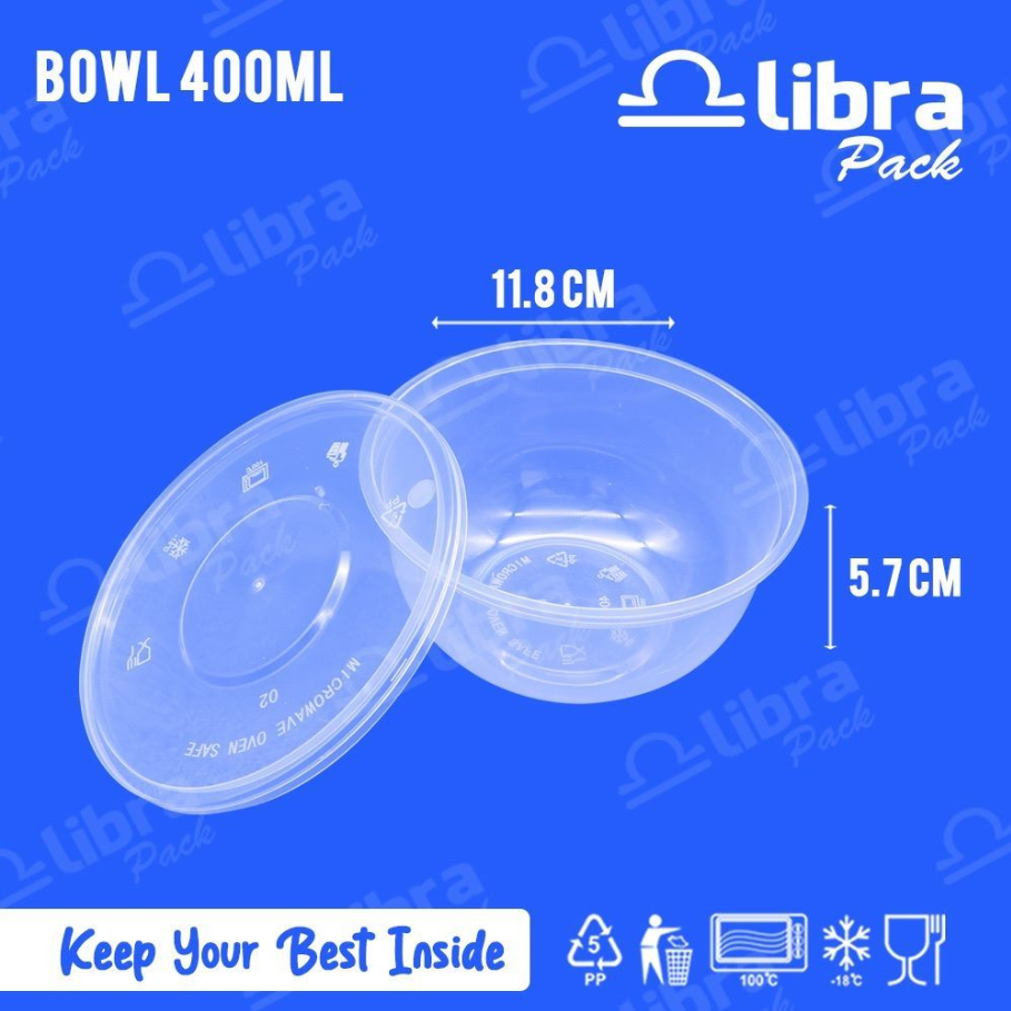 LIBRA Thinwall Bowl 400ml RB