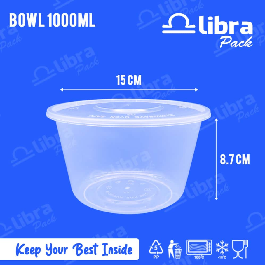 LIBRA Thinwall Round 1000ml RD