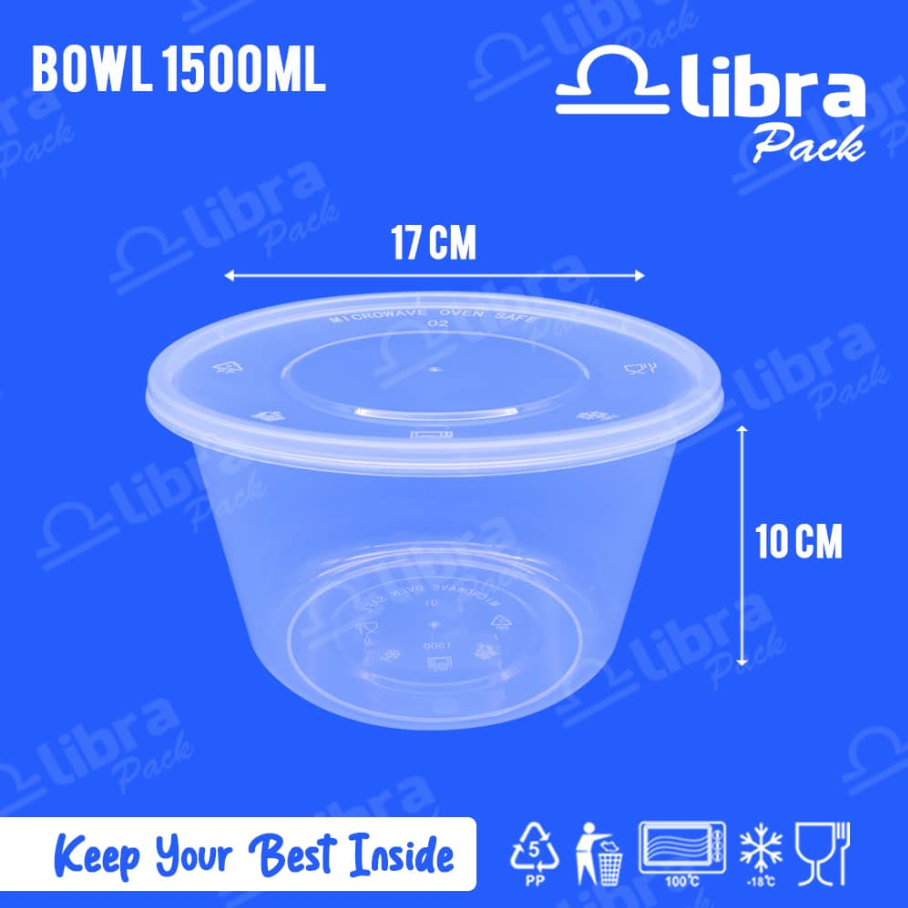 LIBRA Thinwall Round 1500ml RD