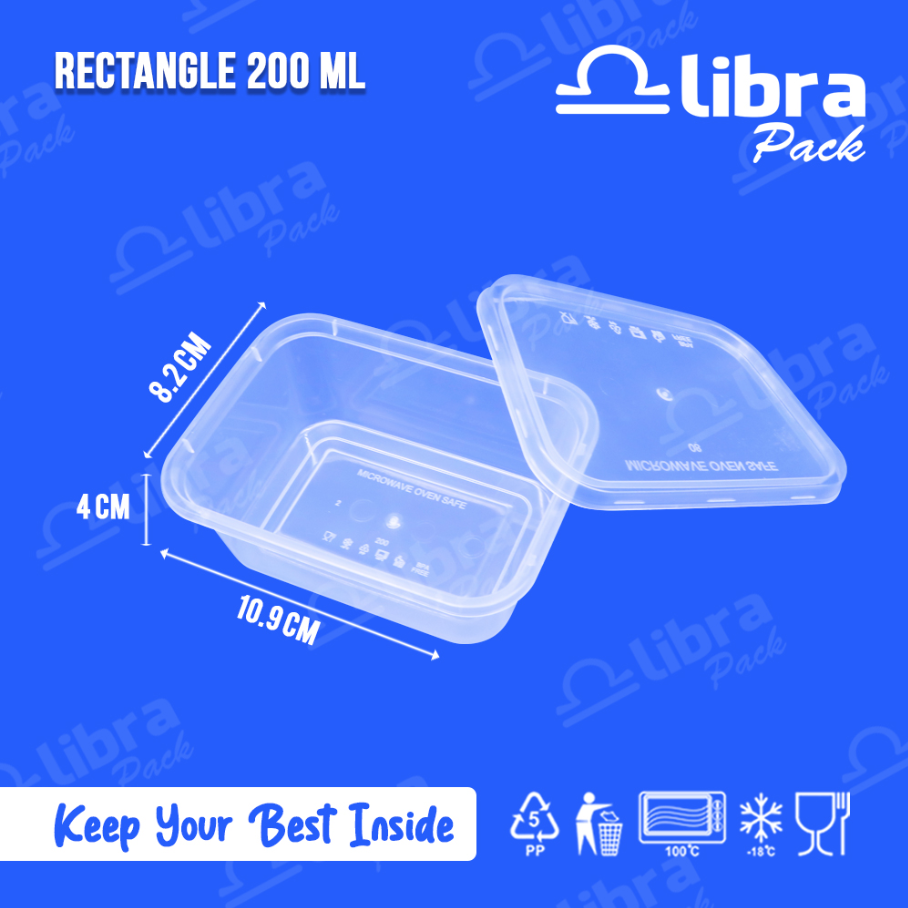 LIBRA Thinwall Rectangle 200ml