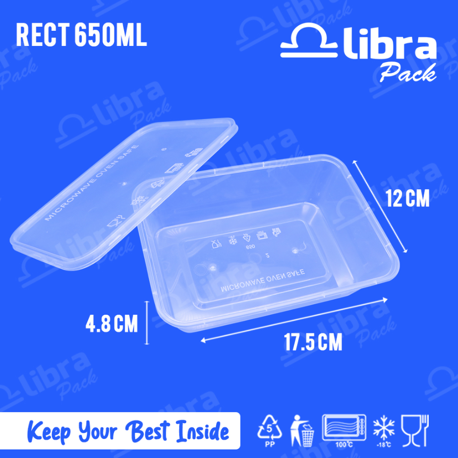 LIBRA Thinwall Rectangle 650ml